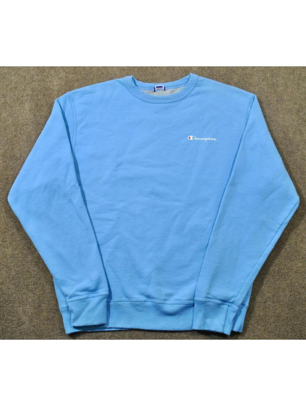 Champion Brand Blue Pull Over Crewneck Sweatshirt Size Medium